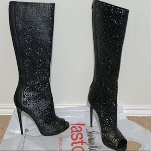 Paul Andrew Yulin Leather Knee Boots